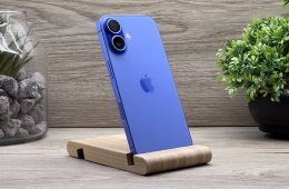 Hibátlan iPhone 16 Marine Blue 128GB 2 ÉV Garanciával Számlával 96% Akksi