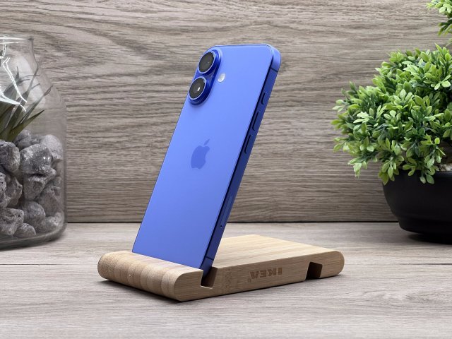 Hibátlan iPhone 16 Marine Blue 128GB 2 ÉV Garanciával Számlával 96% Akksi