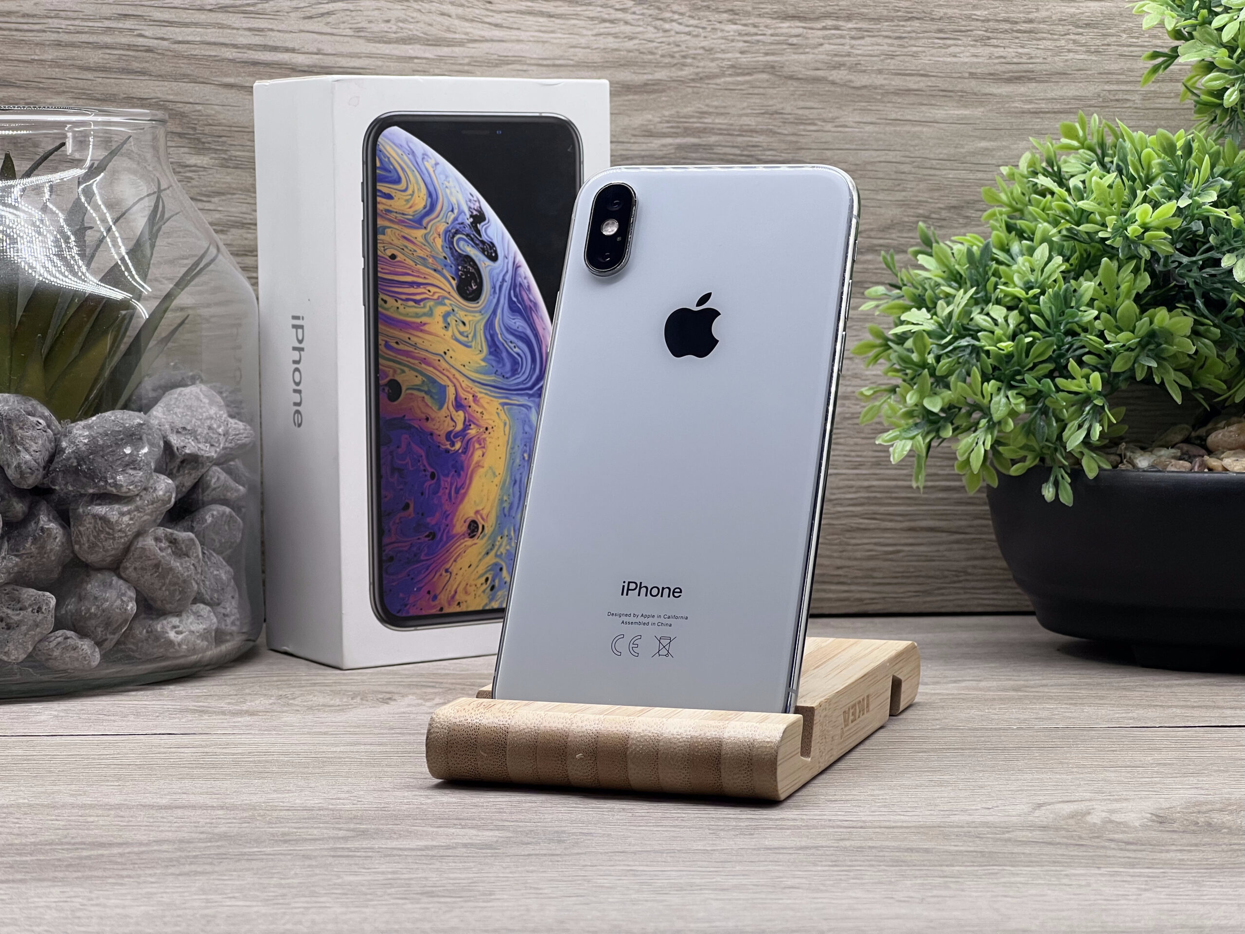 iPhone XS Silver 64GB 2 ÉV Garanciával Számlával 100%Akku