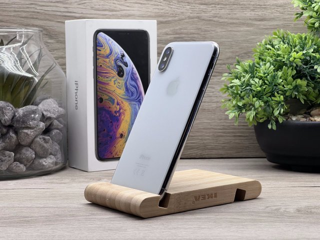 iPhone XS Silver 64GB 2 ÉV Garanciával Számlával 100%Akku