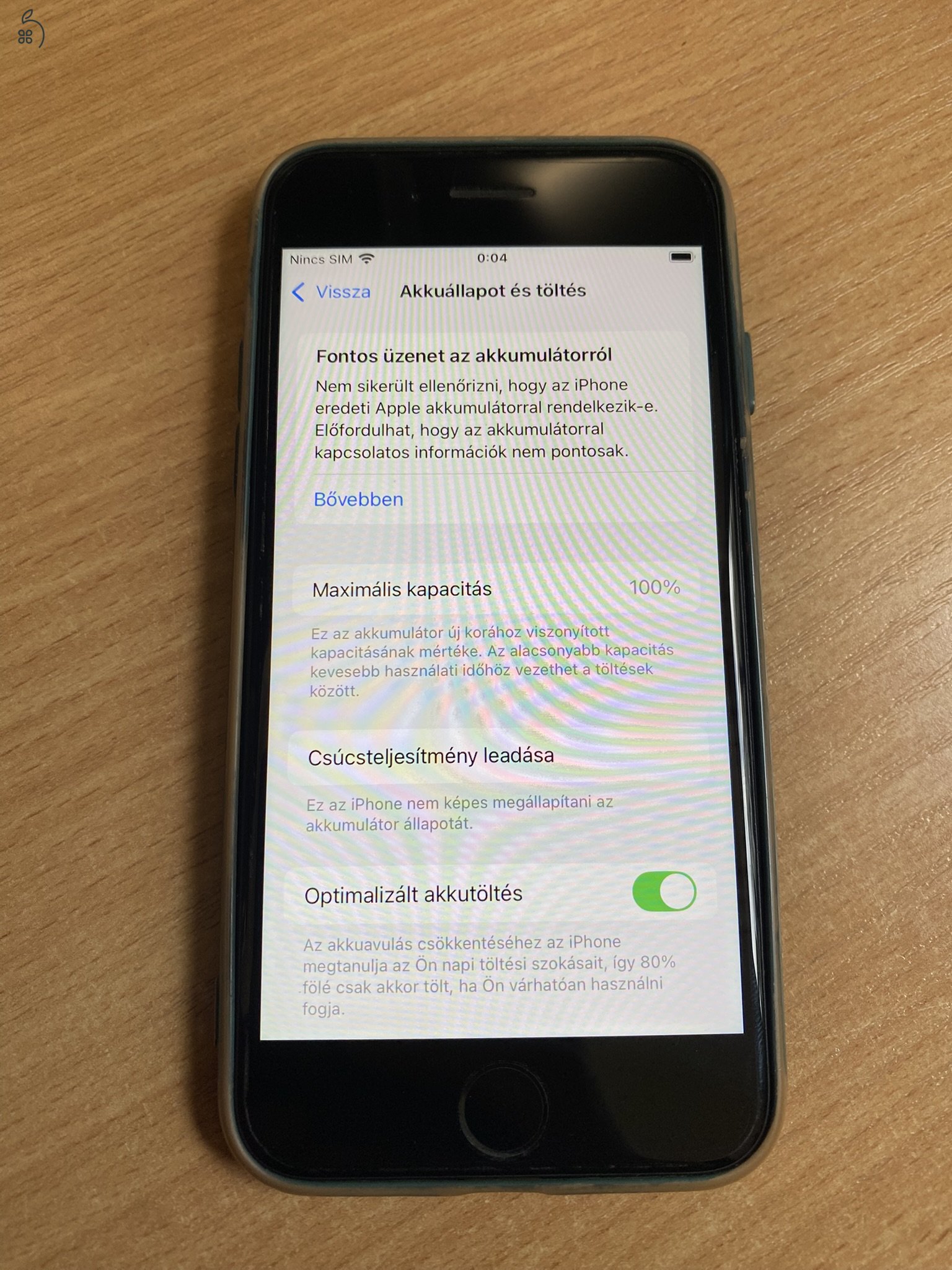 iPhone SE 2020 64GB JetBlack Független Új Akku 