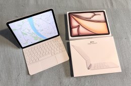 ÚJ (3 hónapos) M3 iPad Air (11”, 128 GB, csillagfény) + Magic Keyboard (magyar)