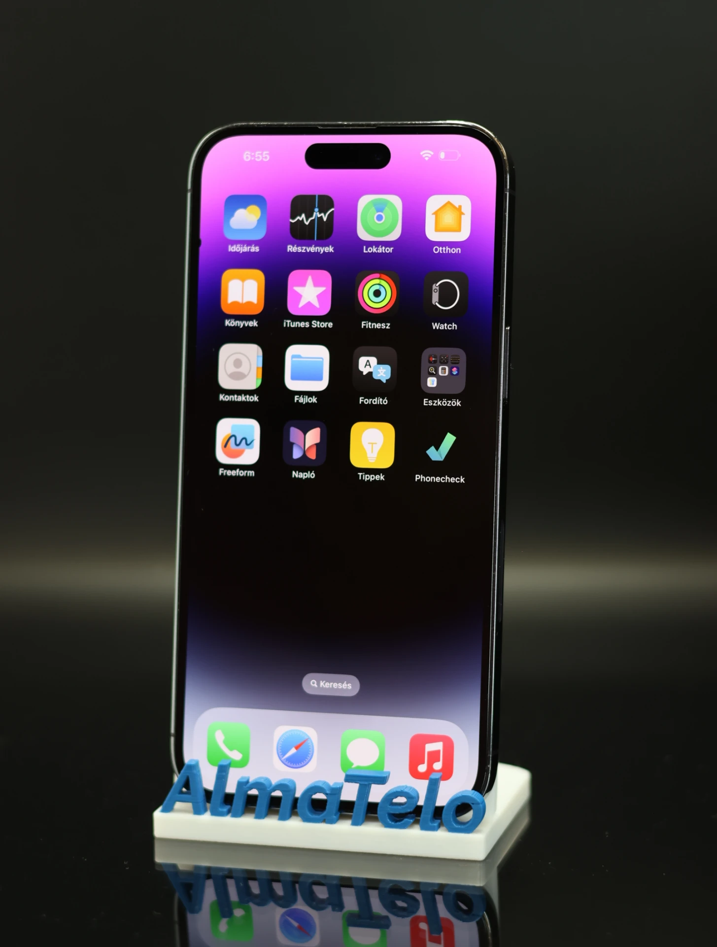 Apple iPhone 14 Pro Max 128 GB Deep Purple 100% akku - 12 HÓ GARANCIA