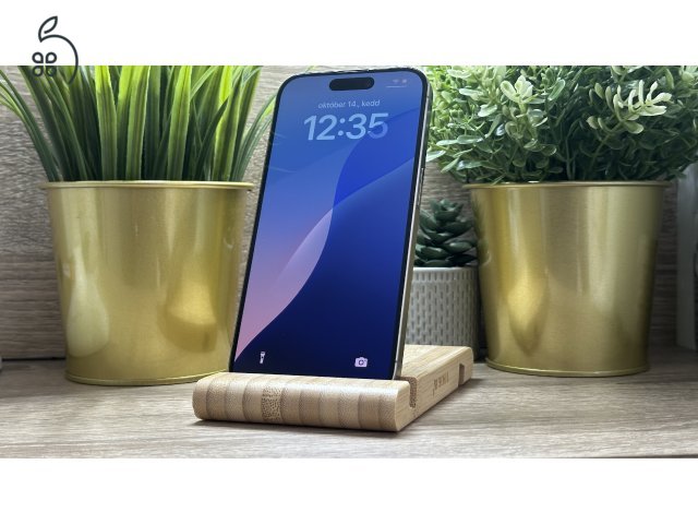  iPhone 15 Pro 256GB Szürke, Független - 1 Év Garancia, Számla 