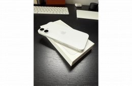 iPhone 16 Plus 128 GB Fehér - Kártyafüggetlen, 100% Akkumulátor