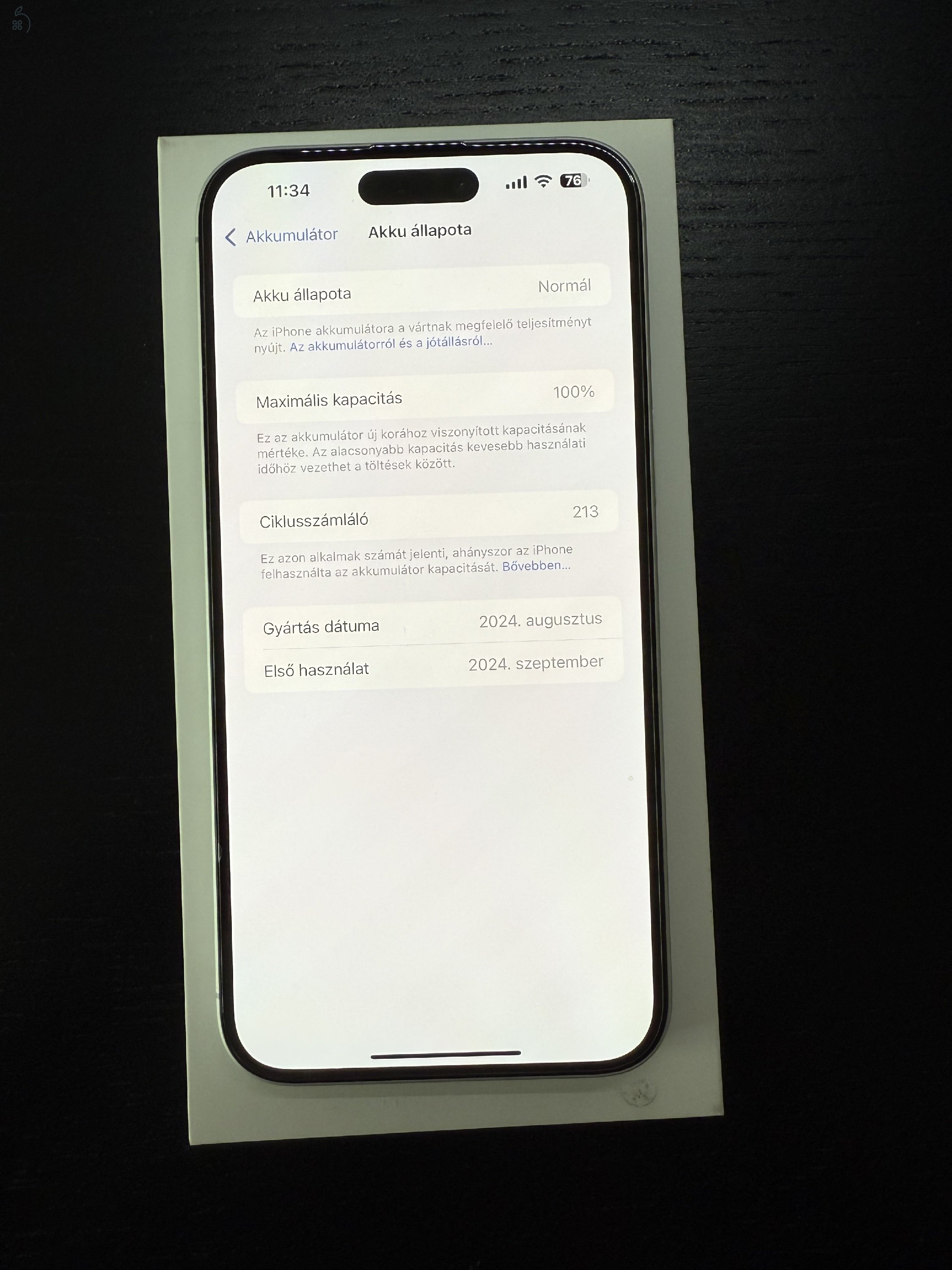 iPhone 16 Plus 128 GB Fehér - Kártyafüggetlen, 100% Akkumulátor