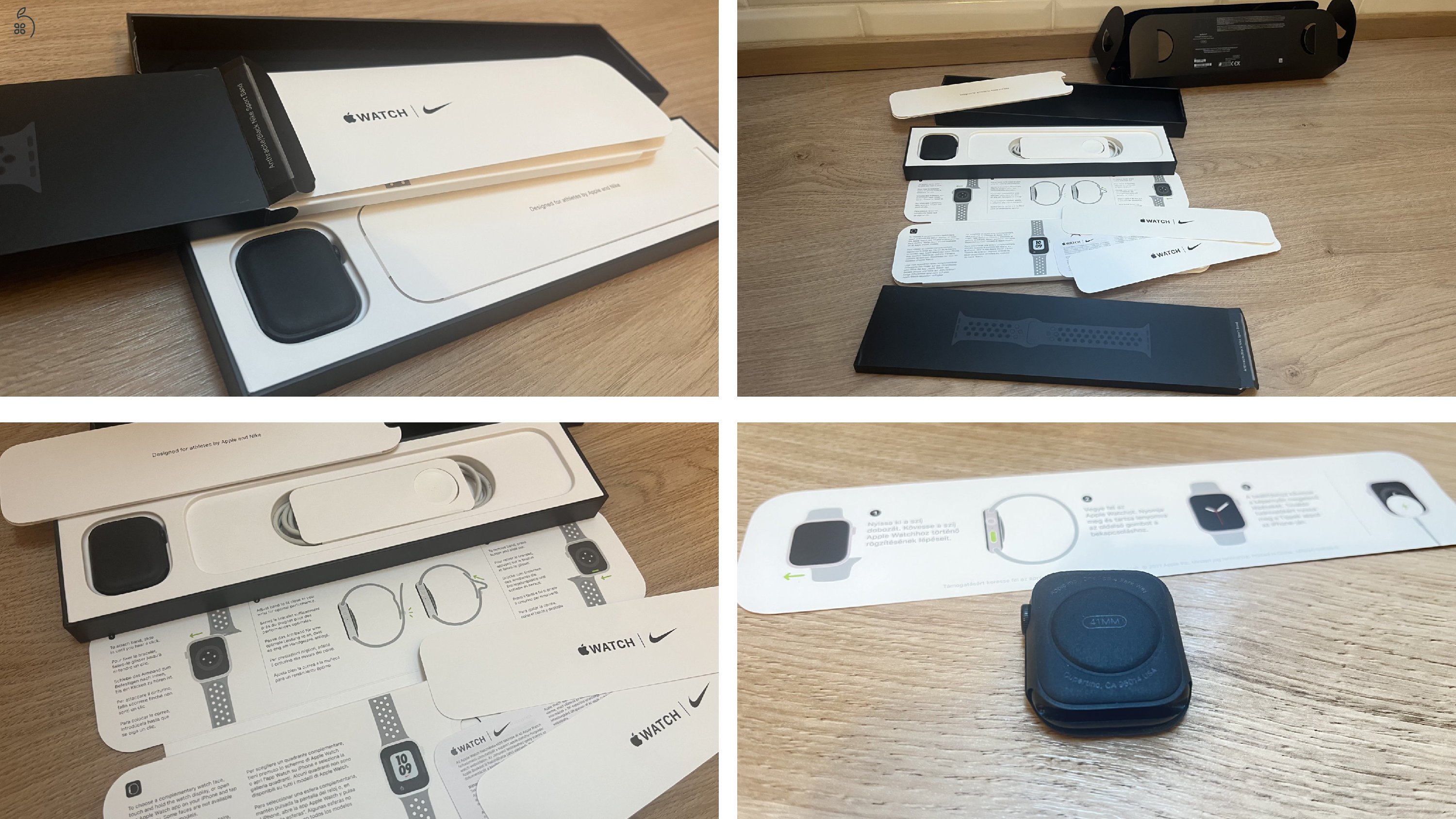 Apple Watch 7 Nike GPS 41mm fekete