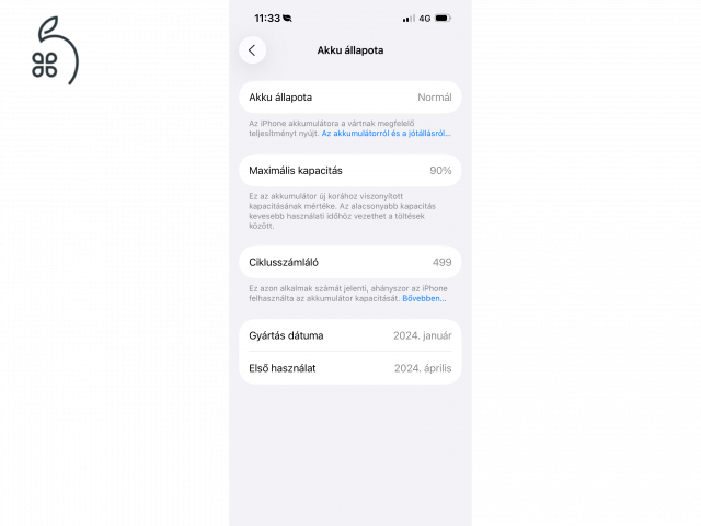 iPhone 15 Pro fehér 256GB hibátlan állapot