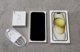 iPhone 15 Plus 128GB - AKKU 100% - Jótállás 2027.07.-hóig, kártyafüggetlen, hibátlan állapotban