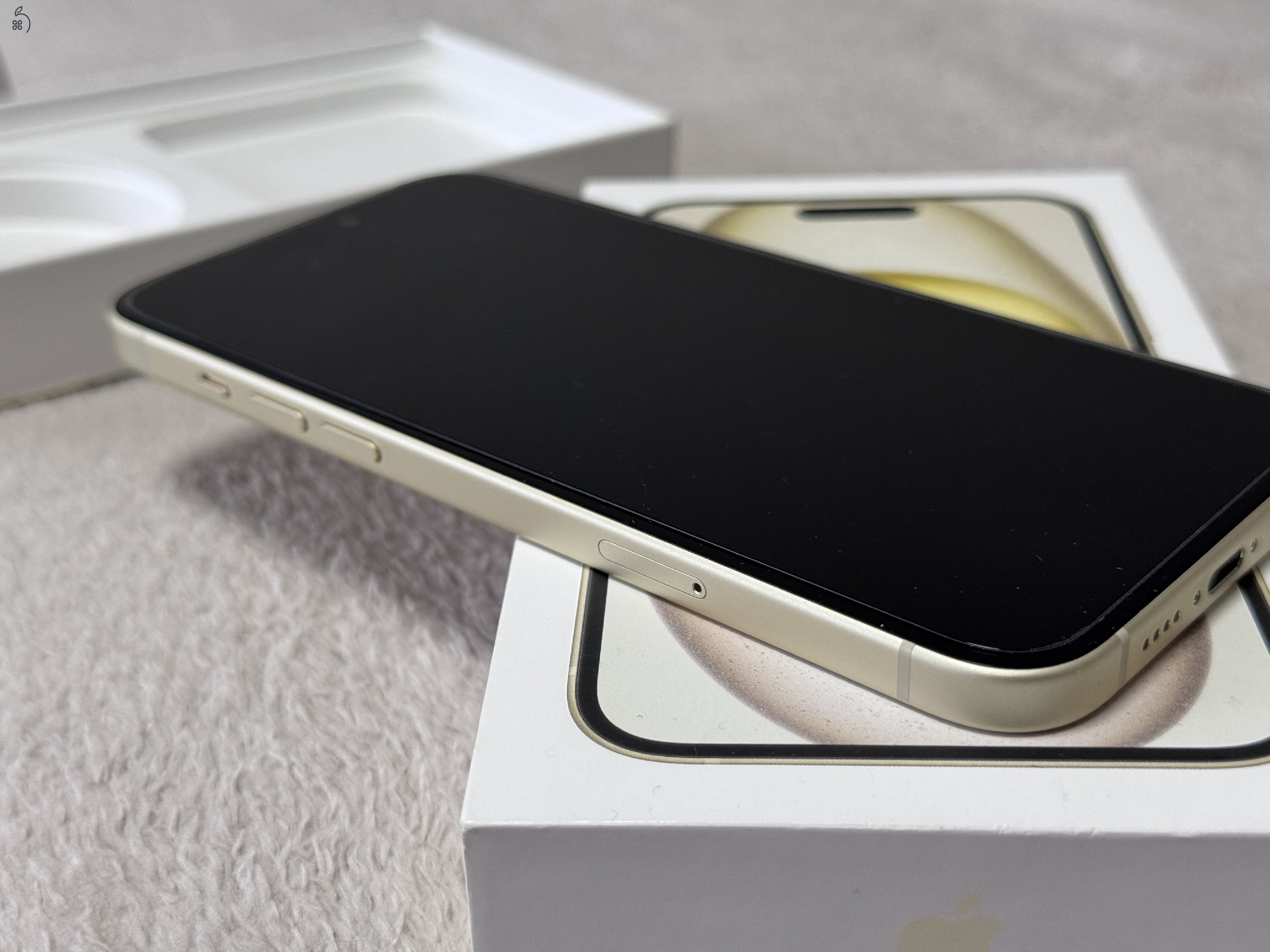 iPhone 15 Plus 128GB - AKKU 100% - Jótállás 2027.07.-hóig, kártyafüggetlen, hibátlan állapotban