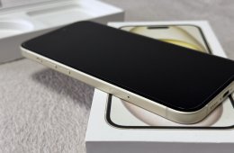 iPhone 15 Plus 128GB - AKKU 100% - Jótállás 2027.07.-hóig, kártyafüggetlen, hibátlan állapotban