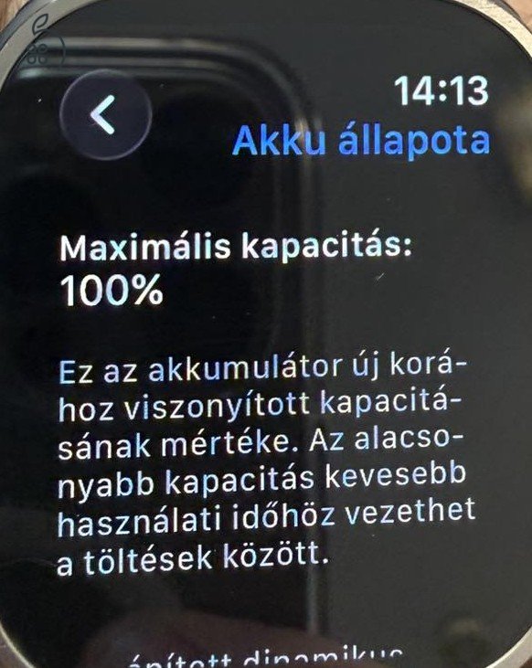 Apple Warch Ultra 2 Cellular 49mm újszerű + Navy Blue szíj