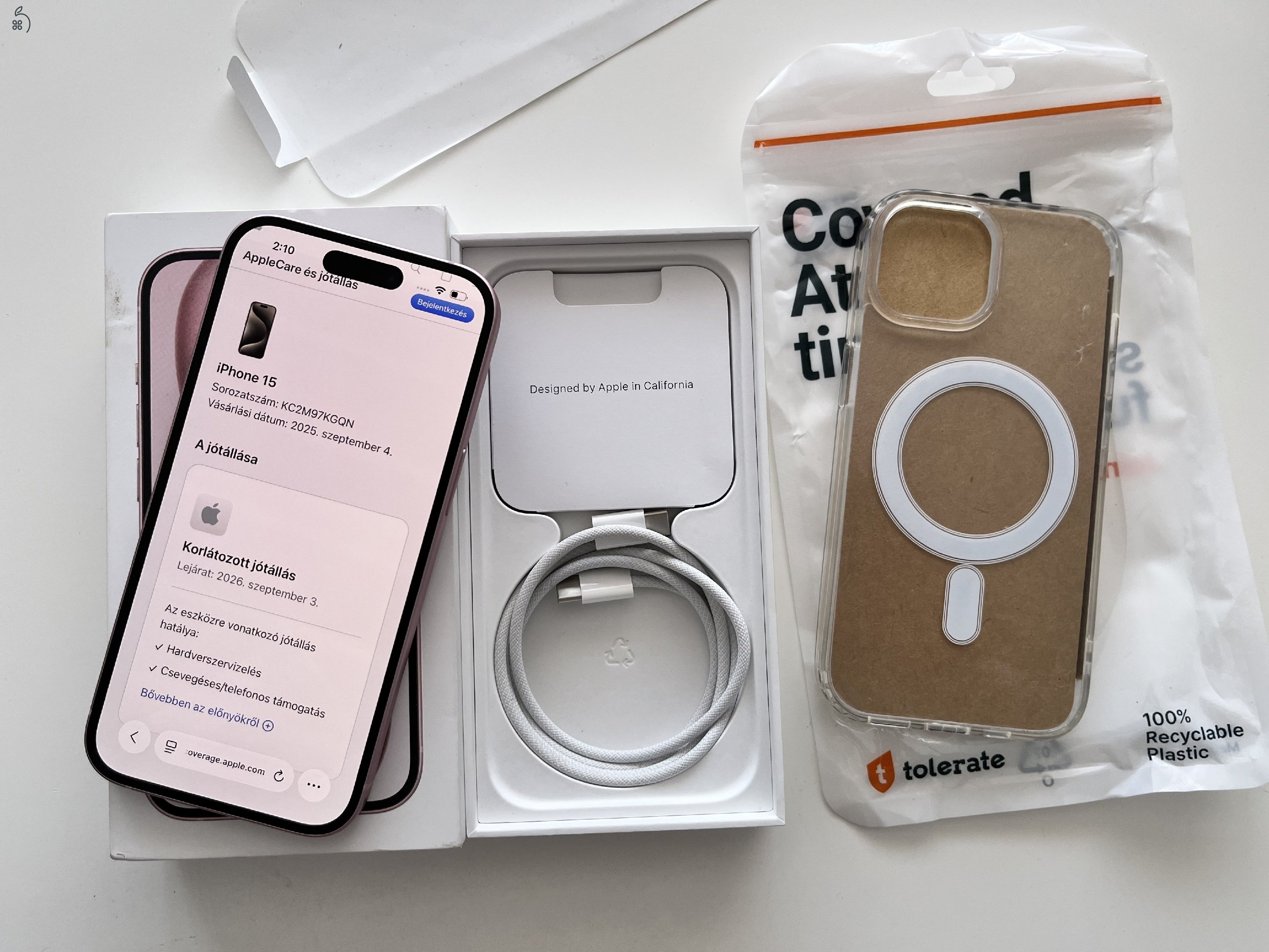 iPhone 15 128GB Apple garancia! Akku 100%!