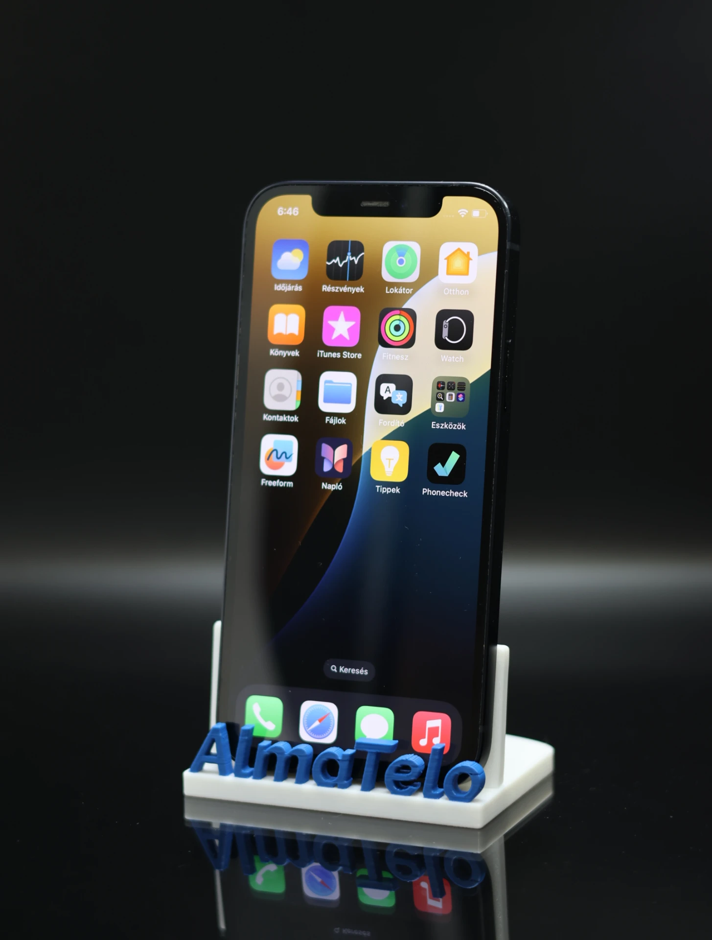 Apple iPhone 12 128 GB Black 100% akku - 12 HÓ GARANCIA