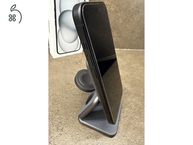 Eladó újszerű iPhone 15 128 GB Fekete, gyárilag független! 