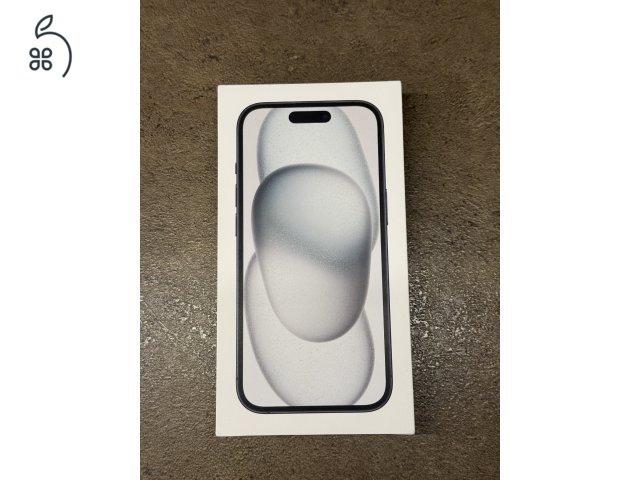Eladó újszerű iPhone 15 128 GB Fekete, gyárilag független! 