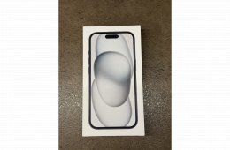 Eladó újszerű iPhone 15 128 GB Fekete, gyárilag független! 