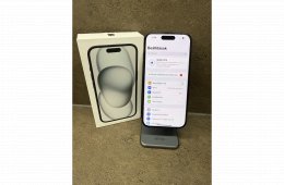 Eladó újszerű iPhone 15 128 GB Fekete, gyárilag független! 