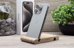 Hibátlan iPhone 15 Pro Natural Titanium 256GB 2 ÉV Garanciával Számlával 90% Akku