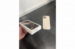Eladó iphone 16 pro max, sivatagszínű, 256gb, 100%os akkumulátor, számla, 2026 ápr. ig garancia, kártyafüggetlen.