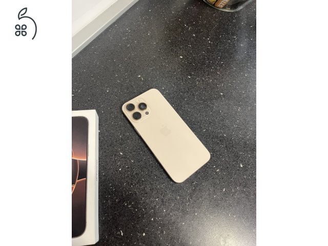 Eladó iphone 16 pro max, sivatagszínű, 256gb, 100%os akkumulátor, számla, 2026 ápr. ig garancia, kártyafüggetlen.