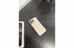 Eladó iphone 16 pro max, sivatagszínű, 256gb, 100%os akkumulátor, számla, 2026 ápr. ig garancia, kártyafüggetlen.