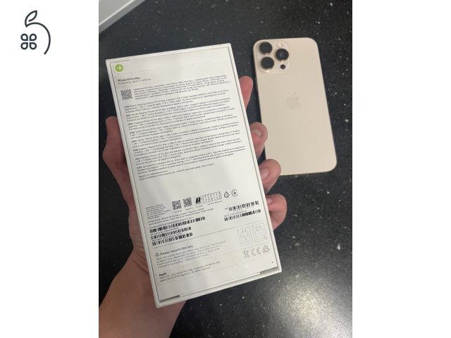 Eladó iphone 16 pro max, sivatagszínű, 256gb, 100%os akkumulátor, számla, 2026 ápr. ig garancia, kártyafüggetlen.