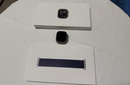 Apple Watch Ultra 2. 49mm Natúr Gar.26.04 Titán Navy Blue Alpesi szíj