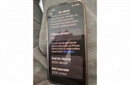 iPhone 16e 128GB, júniusi vásárlás,még32 hónap garancia,tok,új fólia,fix ár