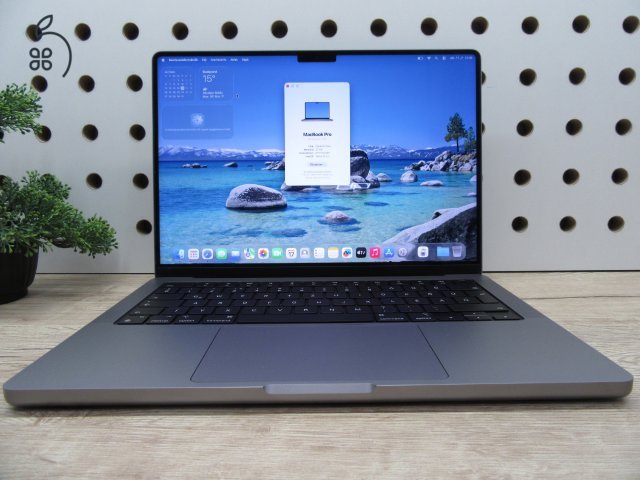Apple MacBook Pro 14” (2021, M1 Max) – Liquid Retina XDR + ProMotion 120 Hz, brutál teljesítmény – 32 GB RAM – 1 TB SSD – Használt, karcmentes – 101 ciklus – 3 hónap garancia