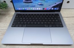 Apple MacBook Pro 14” (2021, M1 Max) – Liquid Retina XDR + ProMotion 120 Hz, brutál teljesítmény – 32 GB RAM – 1 TB SSD – Használt, karcmentes – 101 ciklus – 3 hónap garancia