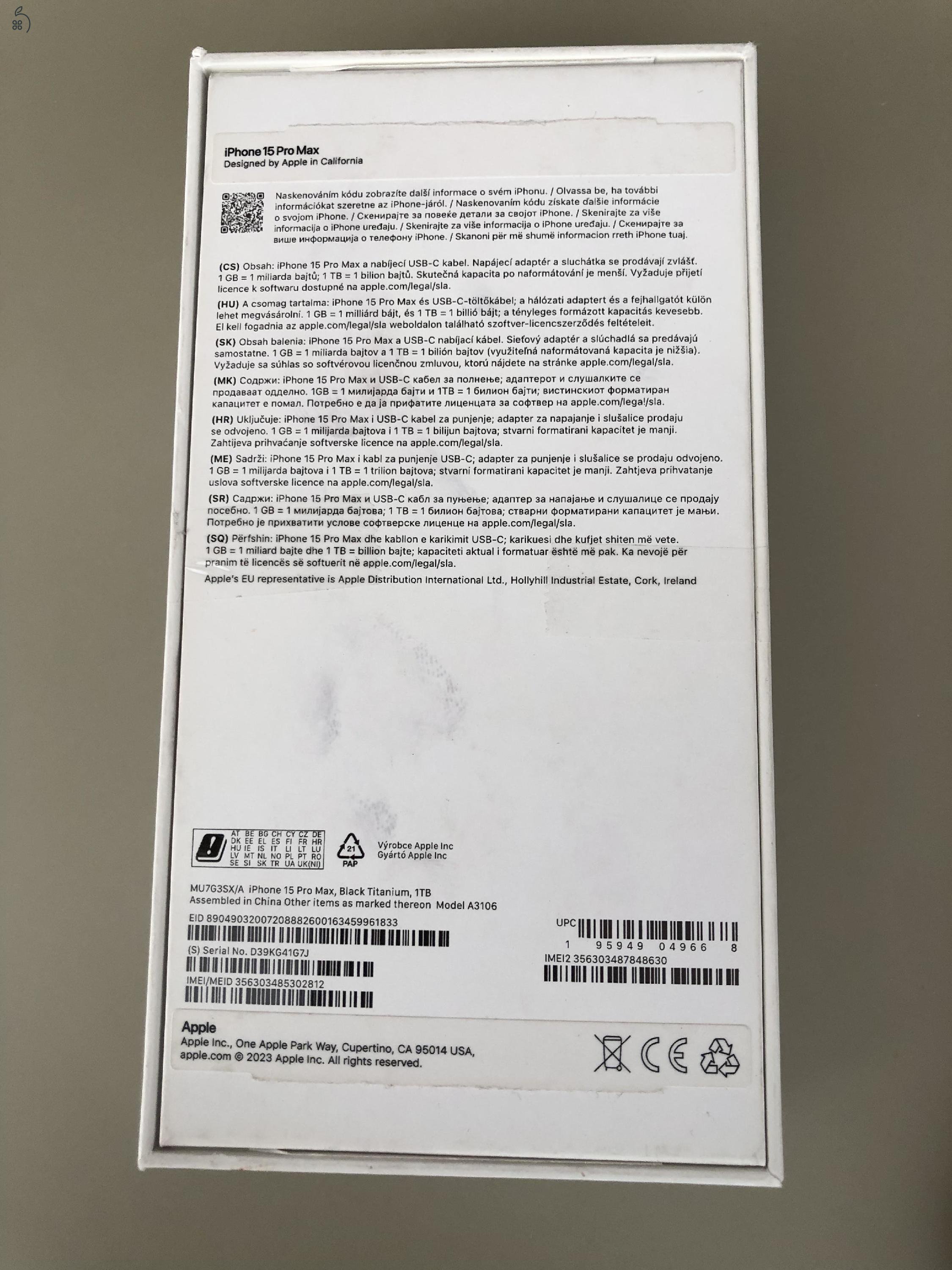 Apple iPhone 15 Pro Max 1TB