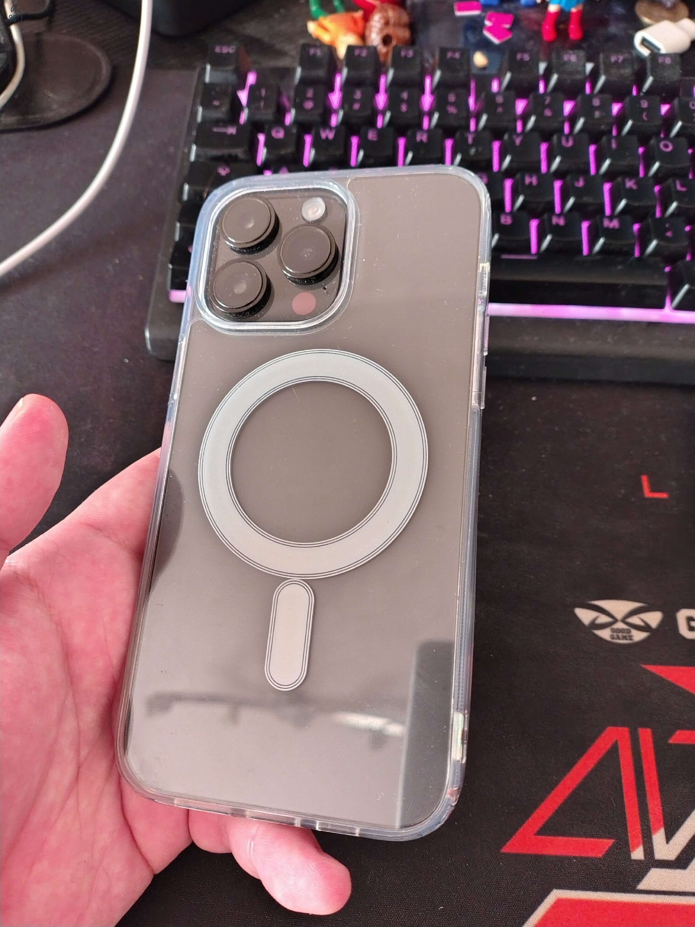 iPhone 14 Pro Max 128gb Karcmentes kijelző, ajándék AirPods 2