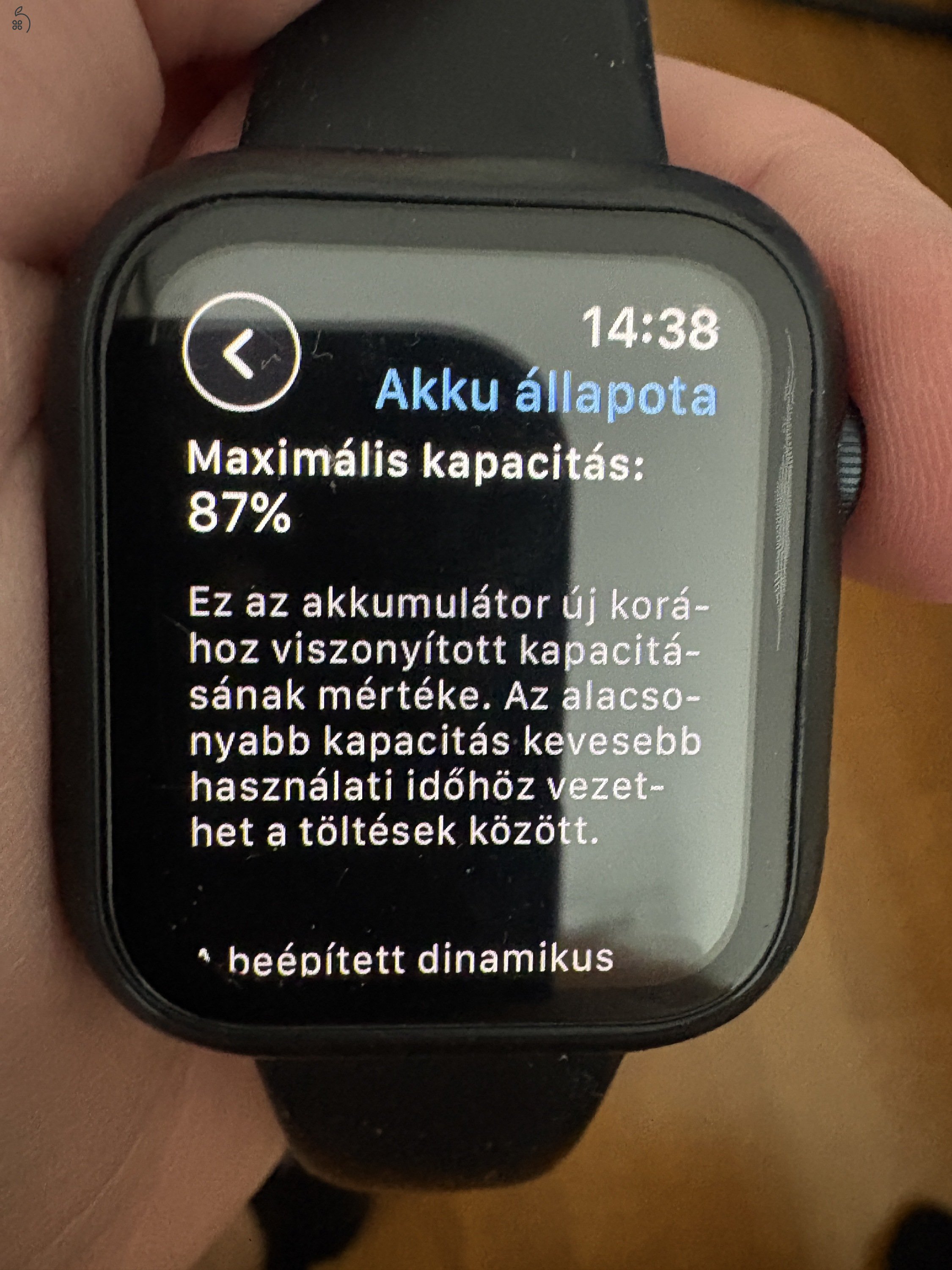 Apple watch SE 2 2022 makulátlan 44mm óra