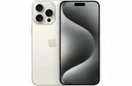 !! 1 ÉV GARANCIA !! Apple iPhone 15 Pro 256 GB White Titanium 100%