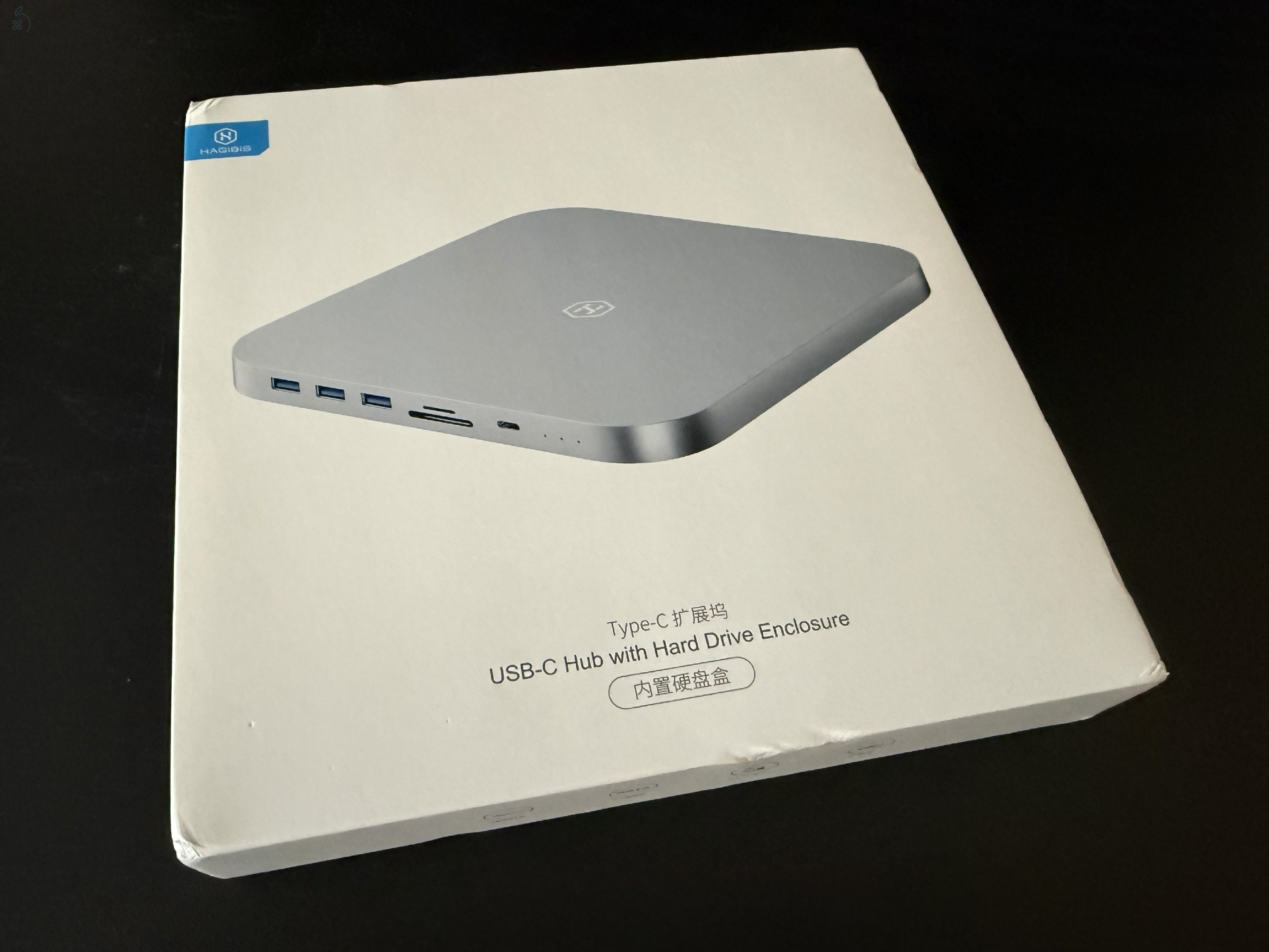 HAGiBiS MC25 Pro HD Mac mini dokkoló 2x2 TB tárhellyel