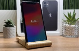  iPhone 11 128GB Fekete, Független - 1 Év Garancia, Számla 