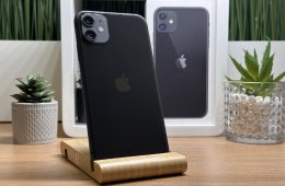  iPhone 11 128GB Fekete, Független - 1 Év Garancia, Számla 