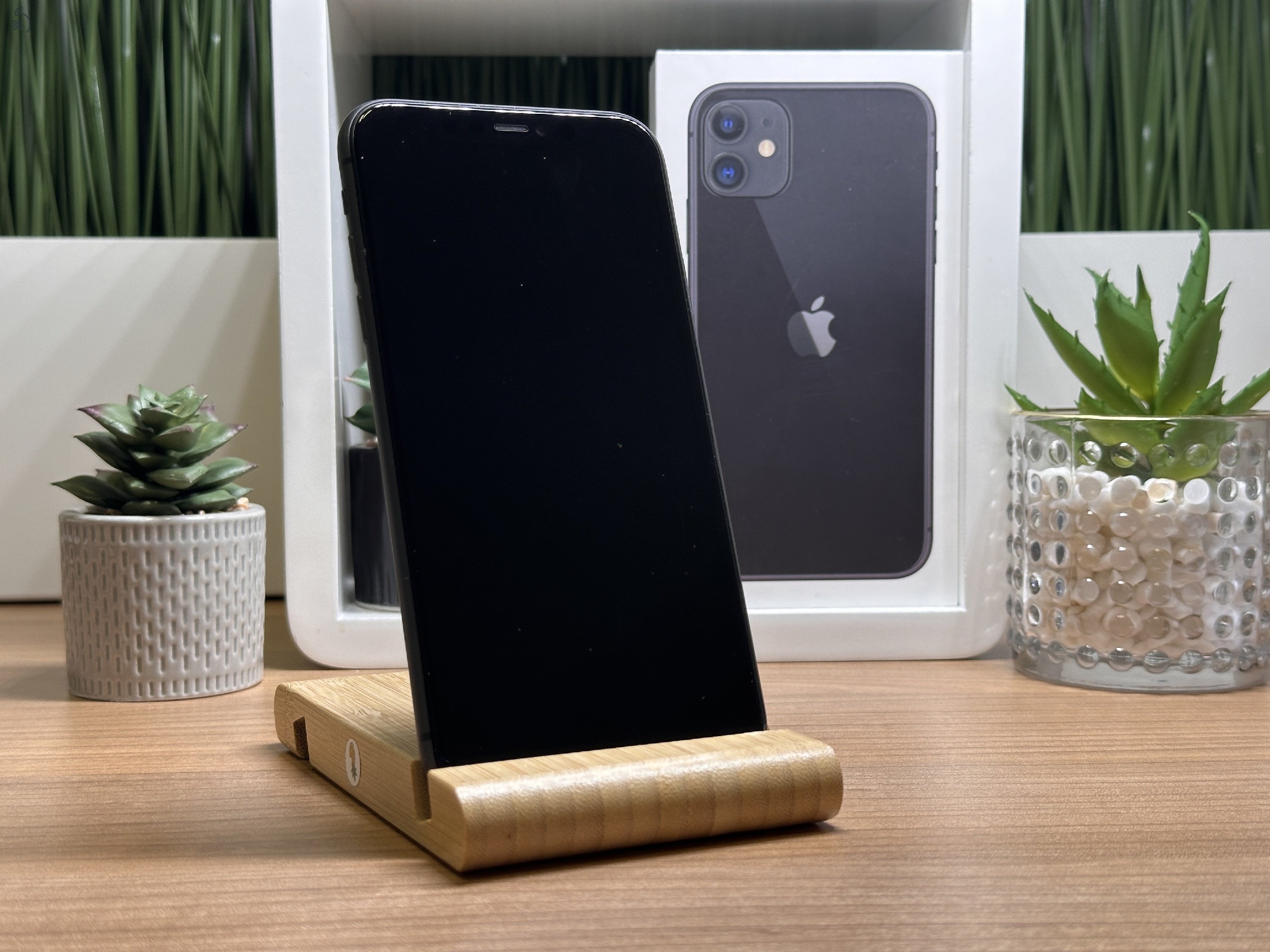  iPhone 11 128GB Fekete, Független - 1 Év Garancia, Számla 