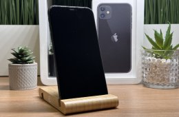  iPhone 11 128GB Fekete, Független - 1 Év Garancia, Számla 