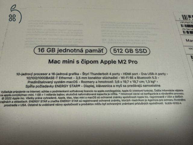 Mac mini M2 Pro, 10C CPU/16C GPU/16GB/512GB
