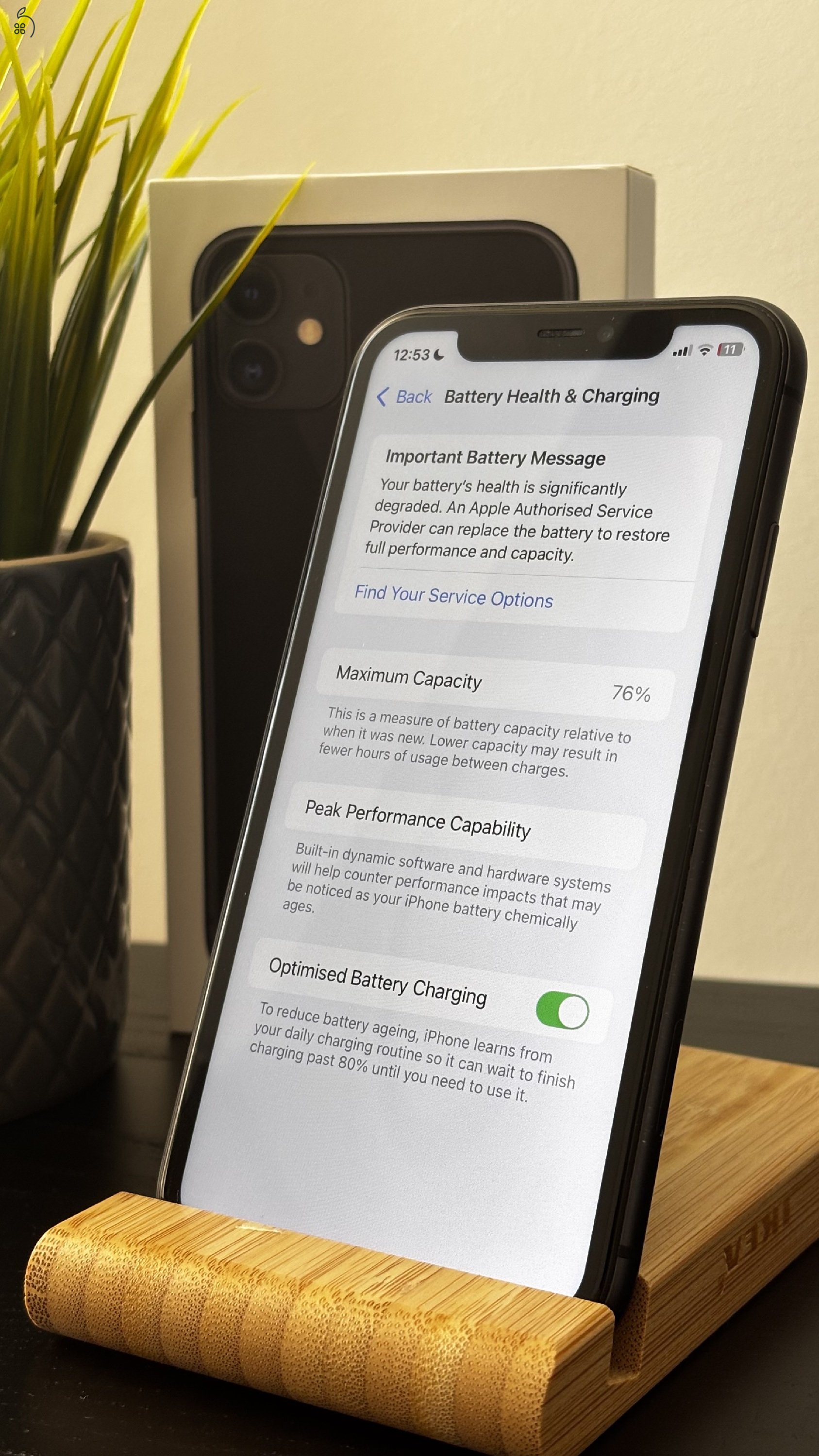 iPhone 11 128 GB Fekete