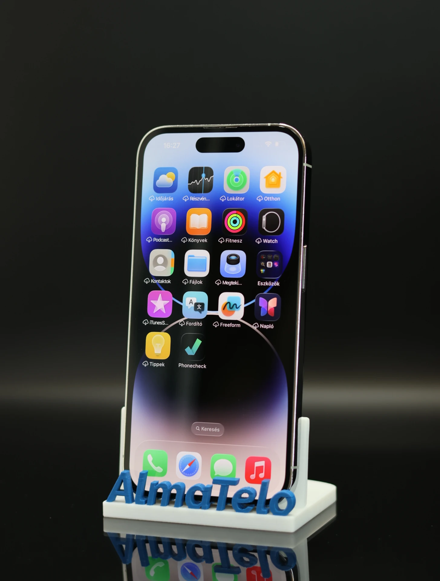 Apple iPhone 14 Pro 128 GB Silver 100% akku - 12 HÓ GARANCIA