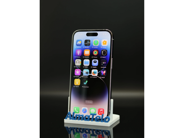 Apple iPhone 14 Pro 128 GB Silver 100% akku - 12 HÓ GARANCIA