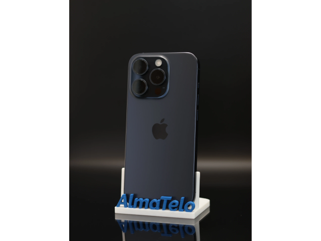 Apple iPhone 15 Pro 128 GB Blue Titanium 100% akku - 12 HÓ GARANCIA