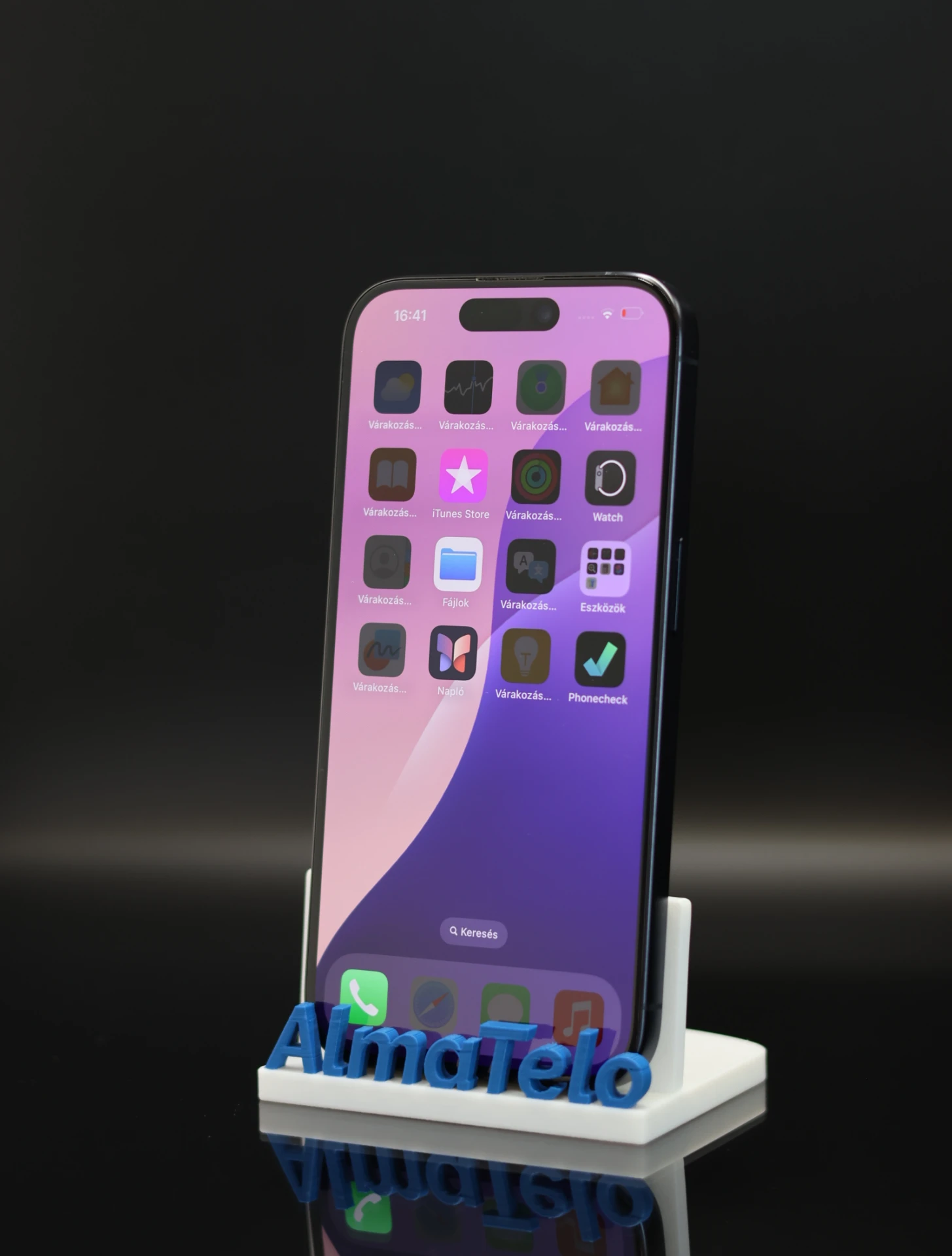 Apple iPhone 15 Pro 128 GB Blue Titanium 100% akku - 12 HÓ GARANCIA