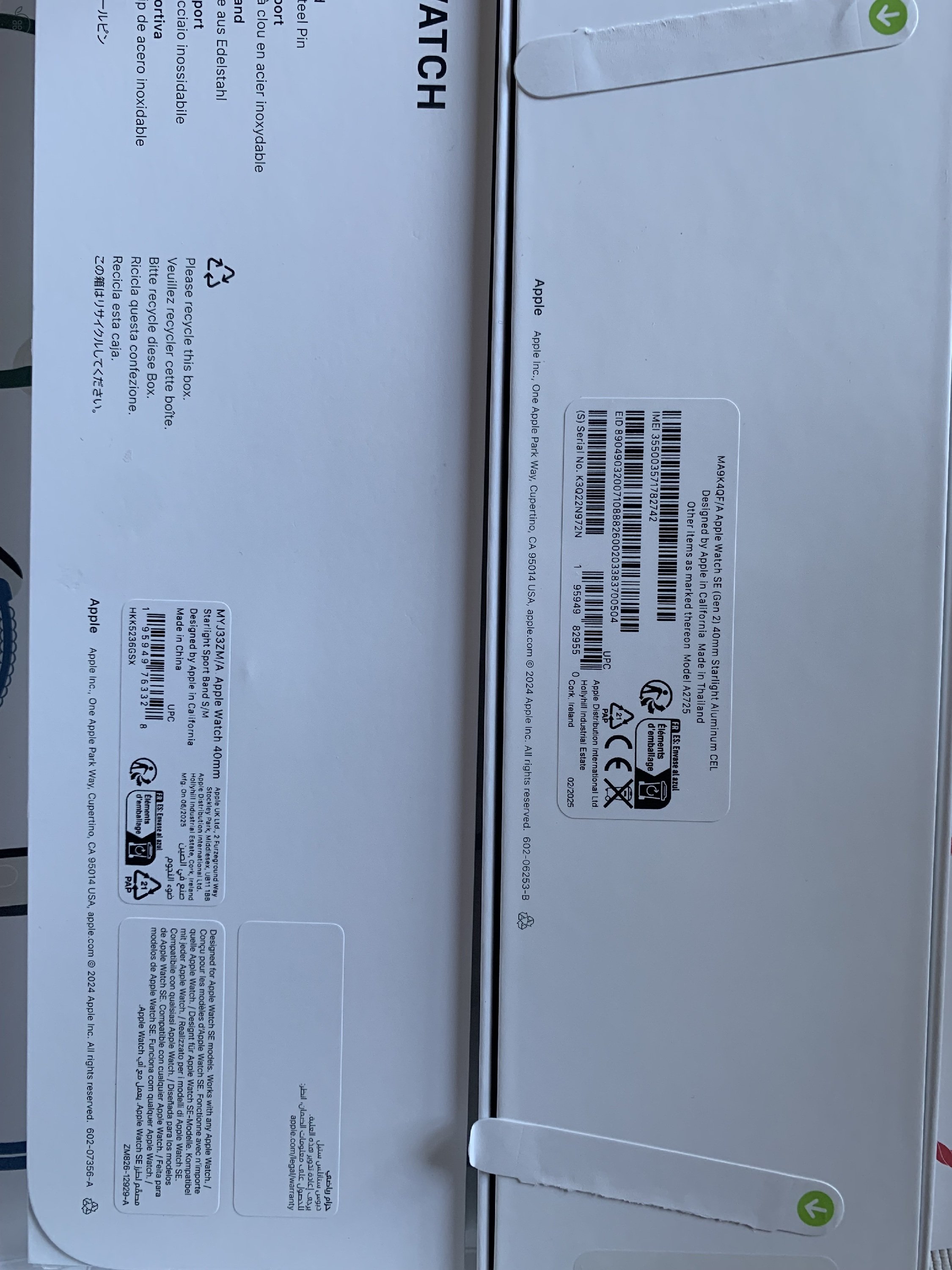 Új Apple Watch SE (Gen 2) 40 mm Starlight Aluminium CEL