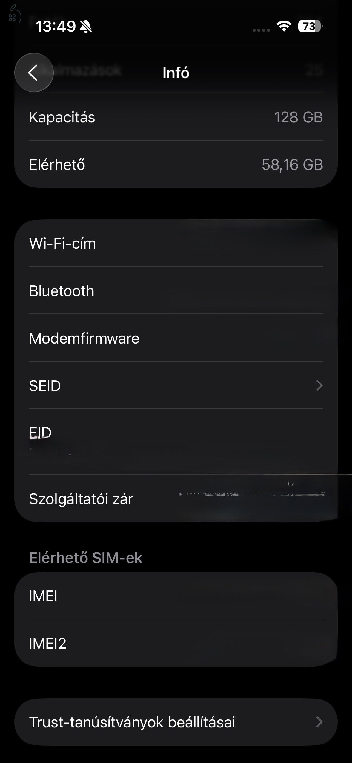 Eladó iphone 15 Pro 128 GB Black Titanium Karcmentes, újszerű