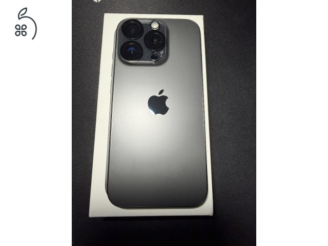 Eladó iphone 15 Pro 128 GB Black Titanium Karcmentes, újszerű
