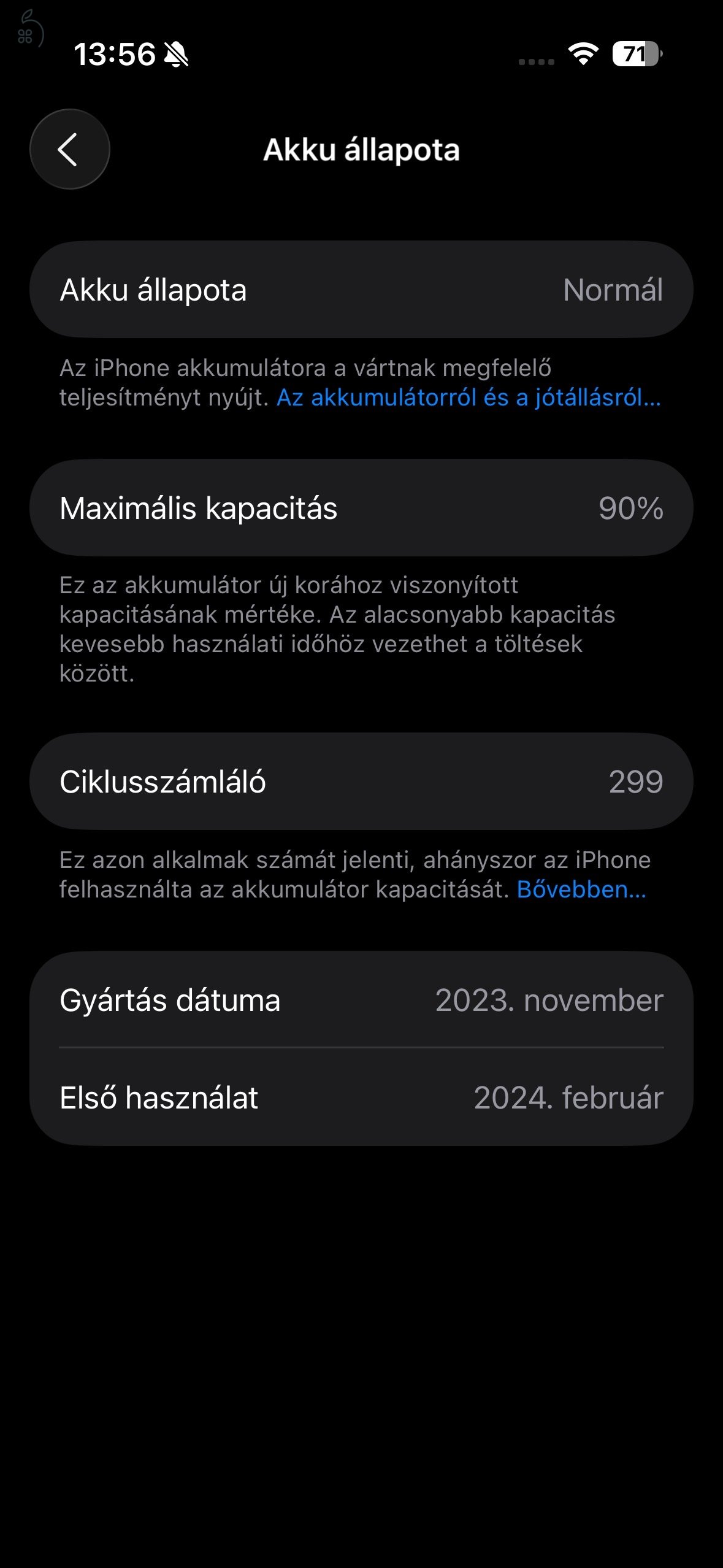 Eladó iphone 15 Pro 128 GB Black Titanium Karcmentes, újszerű